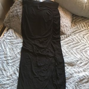 Charlotte Russe: Black maxi skirt with slit